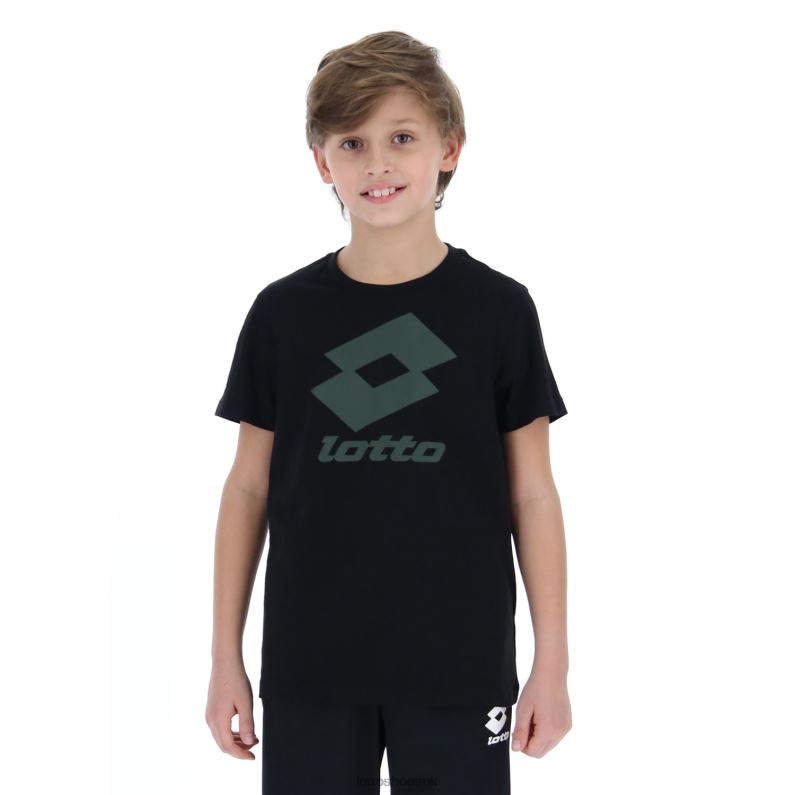 SMART B II TEE JS Kids 446TN1141 Apparel ALL BLACK Lotto