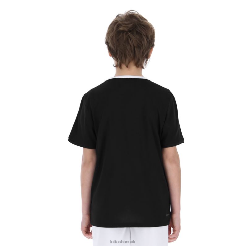 SQUADRA B II TEE PL Kids 446TN1173 Apparel ALL BLACK Lotto