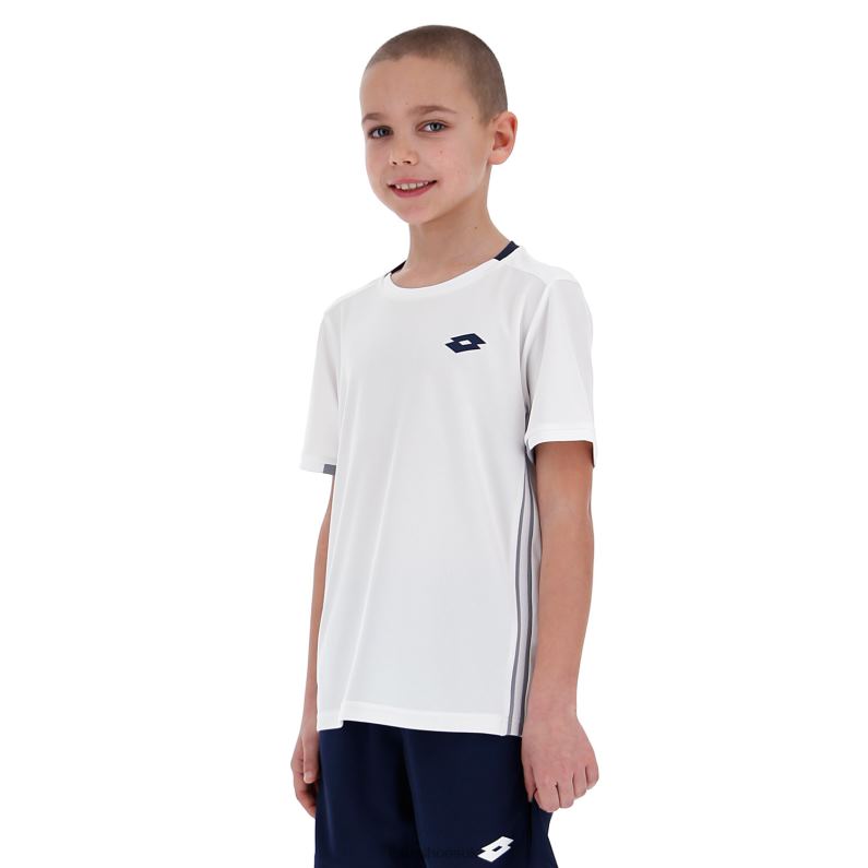 SQUADRA B TEE Kids 446TN1166 Apparel BRILLIANT WHITE Lotto