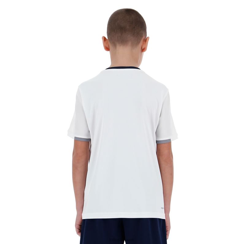 SQUADRA B TEE Kids 446TN1166 Apparel BRILLIANT WHITE Lotto
