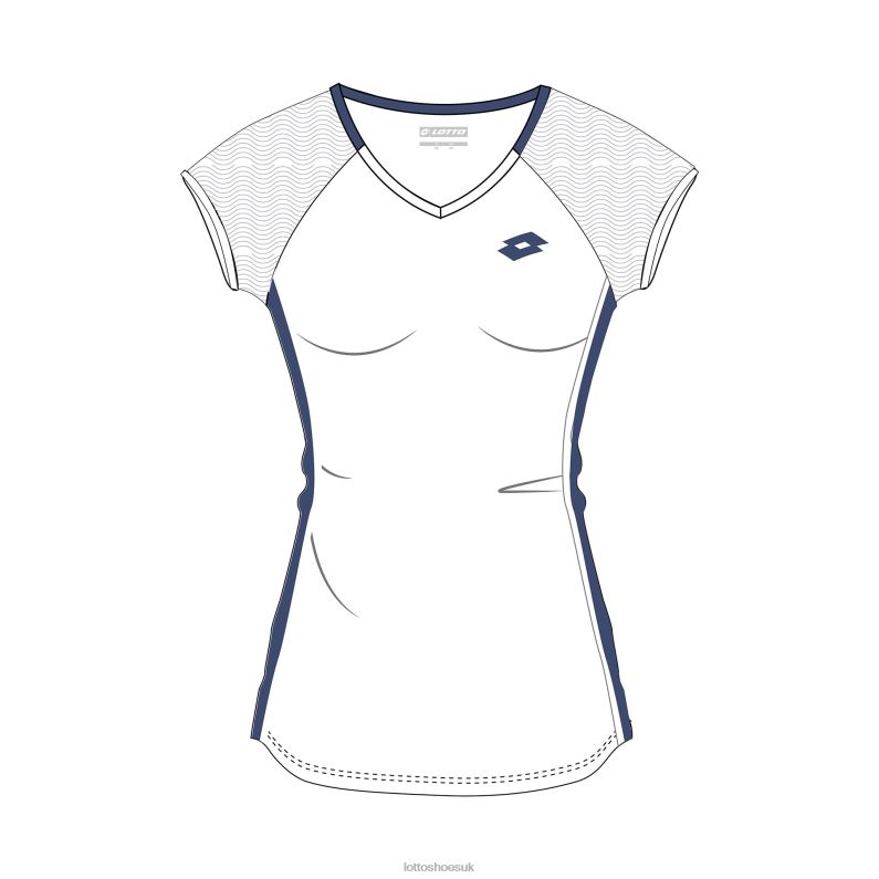 SQUADRA G II TEE PL Kids 446TN1175 Apparel BRIGHT WHITE Lotto