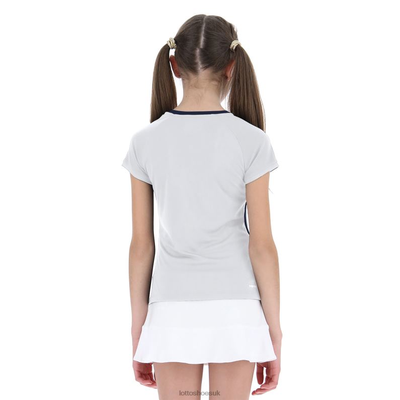 SQUADRA G II TEE PL Kids 446TN1175 Apparel BRIGHT WHITE Lotto