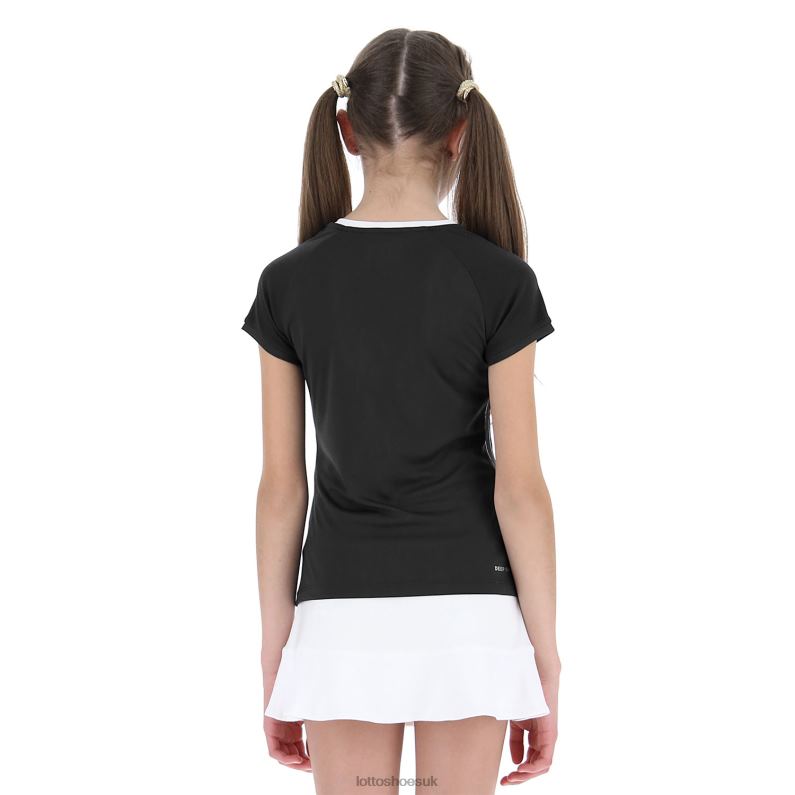 SQUADRA G II TEE PL Kids 446TN1177 Apparel ALL BLACK Lotto