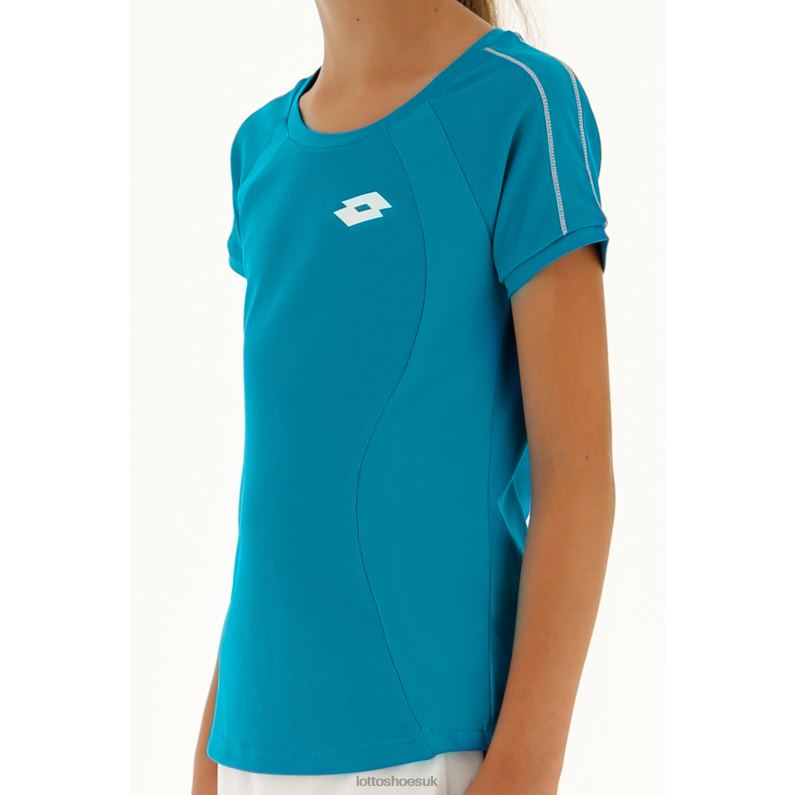 SQUADRA G TEE Kids 446TN1170 Apparel MOSAIC BLUE Lotto