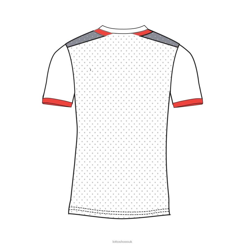 TOP B IV TEE 2 Kids 446TN1156 Apparel RED POPPY/BRIGHT WHITE Lotto