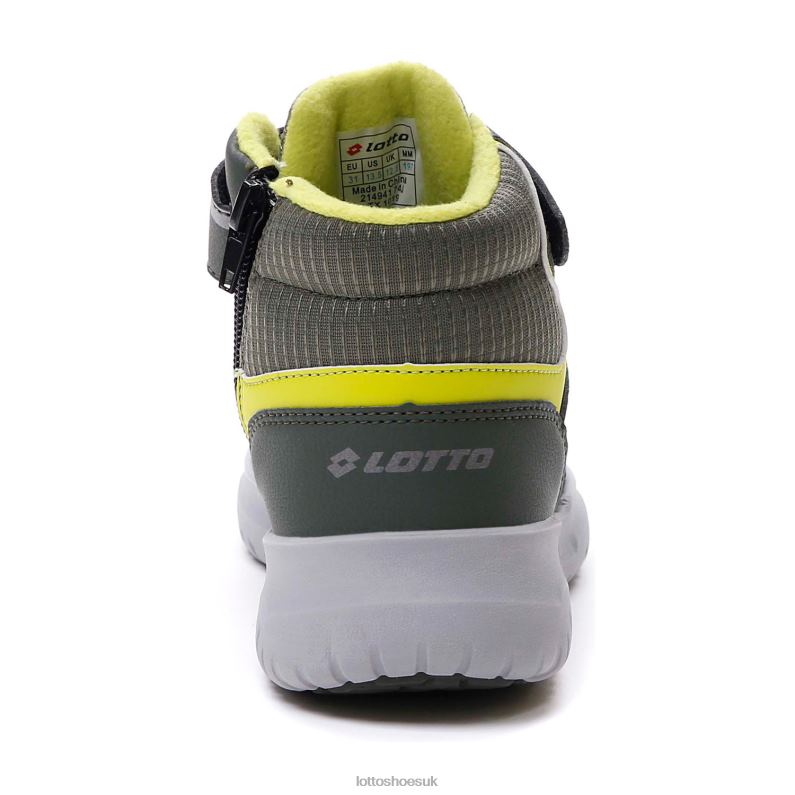 FUGA AMF MID CL SL Kids 446TN1054 Shoes THYME DK GREEN/GRAVITY TITAN/ALL BLACK Lotto