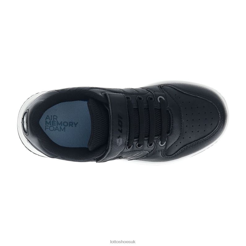 ROCKET AMF II LTH CL S Kids 446TN1064 Shoes ALL BLACK Lotto