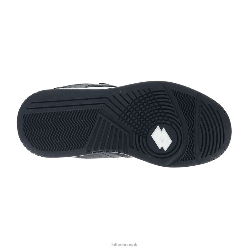 ROCKET AMF II LTH CL S Kids 446TN1064 Shoes ALL BLACK Lotto