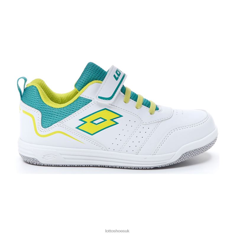 SET ACE AMF XIV CL SL Kids 446TN1074 Shoes ALL WHITE/ACACIA GREEN/SPECTRA GREEN Lotto