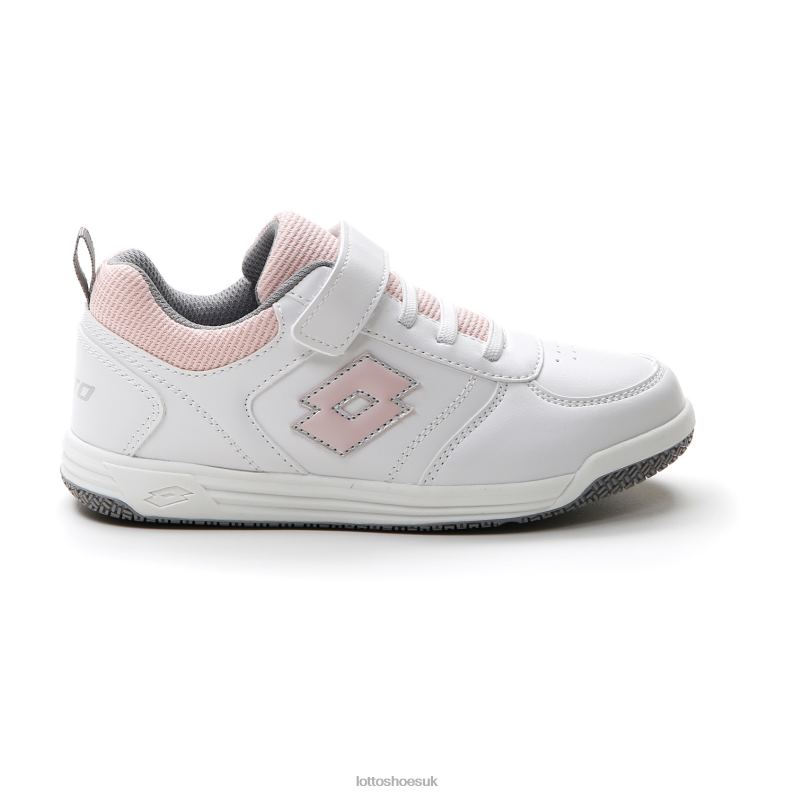 SET ACE AMF XIX 1 CL S Kids 446TN1072 Shoes WHITE/PEACH WHIP/COOL GRAY 7U Lotto