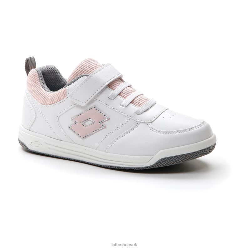SET ACE AMF XIX 1 CL S Kids 446TN1072 Shoes WHITE/PEACH WHIP/COOL GRAY 7U Lotto