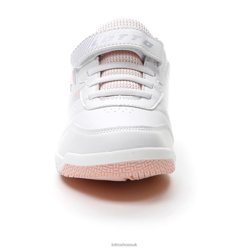 SET ACE AMF XVIII CL S Kids 446TN1077 Shoes WHITE/PEACH WHIP/HEAVENLY 9381 Lotto