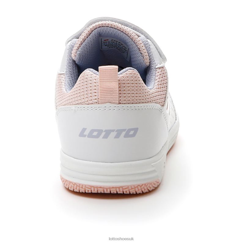 SET ACE AMF XVIII CL S Kids 446TN1077 Shoes WHITE/PEACH WHIP/HEAVENLY 9381 Lotto