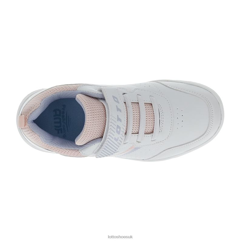 SET ACE AMF XVIII CL S Kids 446TN1077 Shoes WHITE/PEACH WHIP/HEAVENLY 9381 Lotto