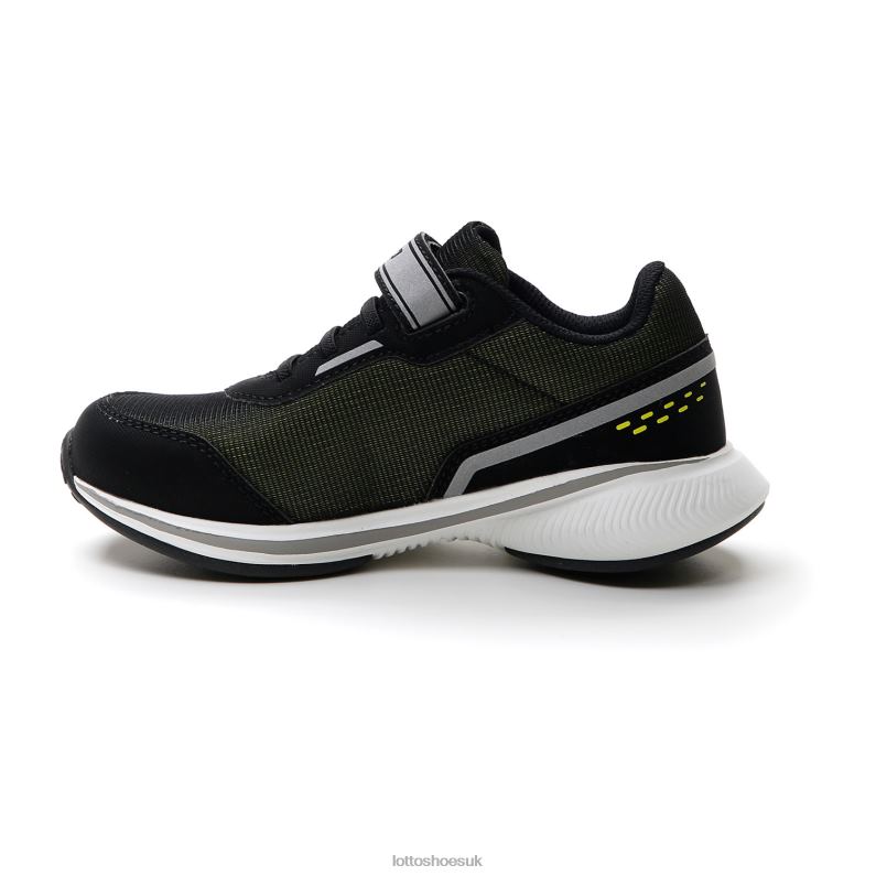 SPEEDEVO 600 AMF II CL S Kids 446TN1094 Shoes ALL BLACK/ACACIA GREEN Lotto