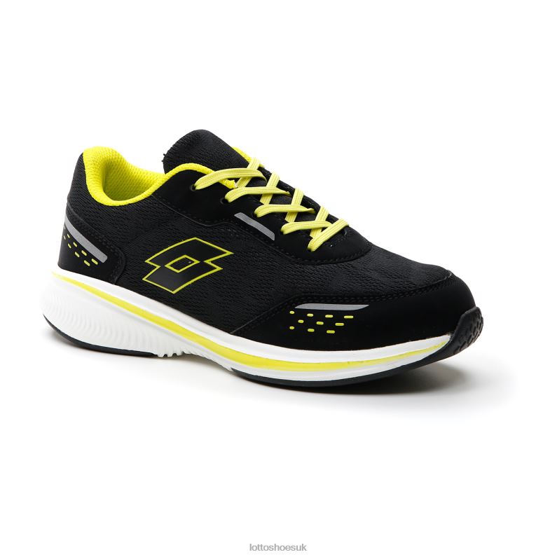 SPEEDEVO 600 AMF JR Kids 446TN1089 Shoes ALL BLACK/COOL GRAY 11C/ACACIA GREEN Lotto