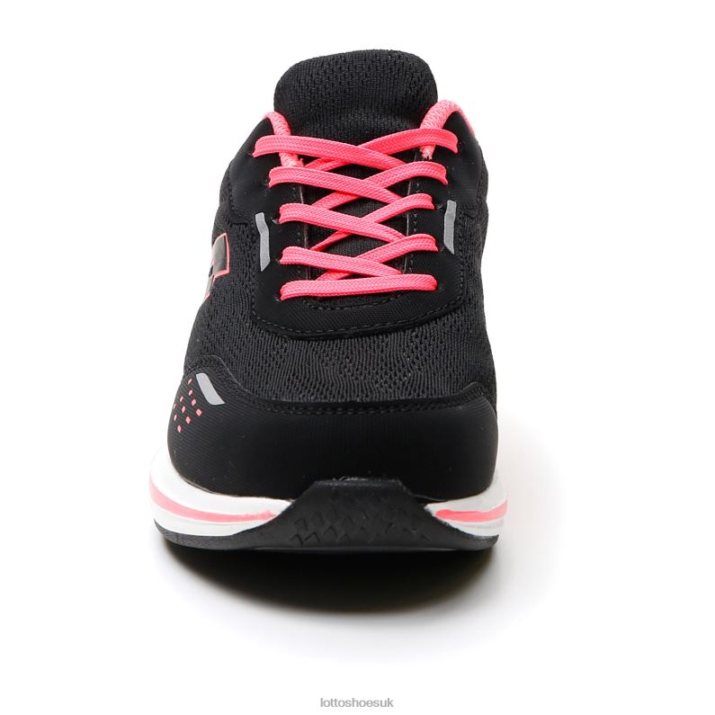 SPEEDEVO 600 AMF JR Kids 446TN1090 Shoes ALL BLACK/COOL GRAY 11C/NEON MAGENTA Lotto