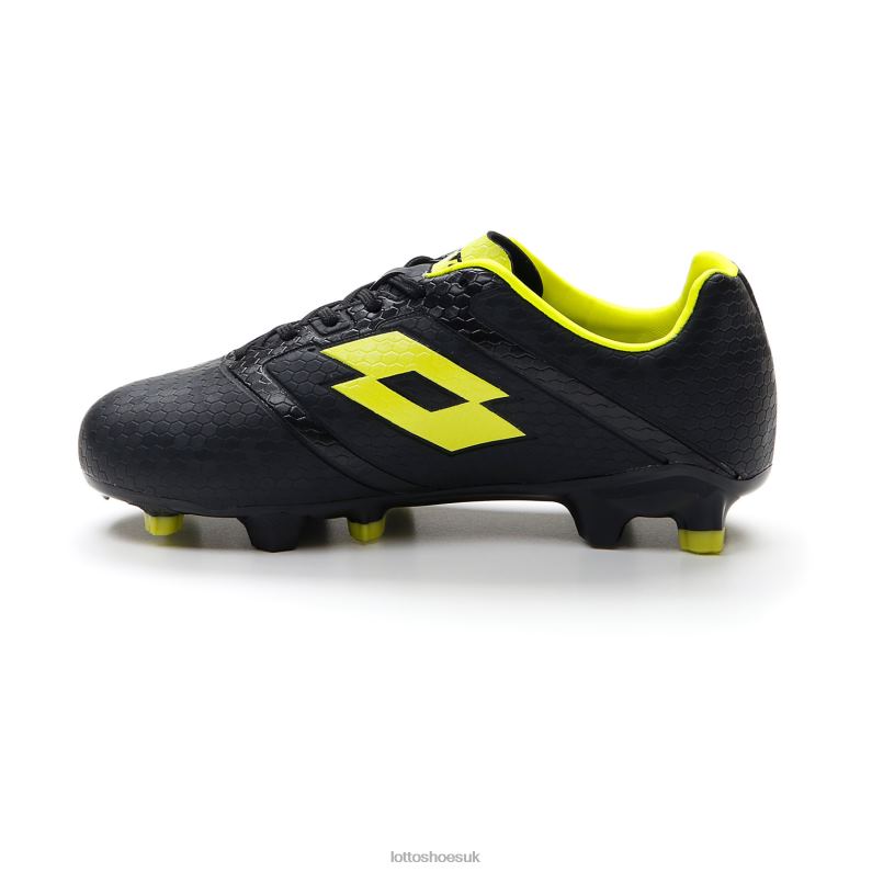 MAESTRO 700 IV FG JR Kids 446TN1103 Shoes ALL BLACK/ACACIA GREEN Lotto