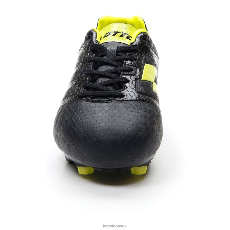 MAESTRO 700 IV FG JR Kids 446TN1103 Shoes ALL BLACK/ACACIA GREEN Lotto