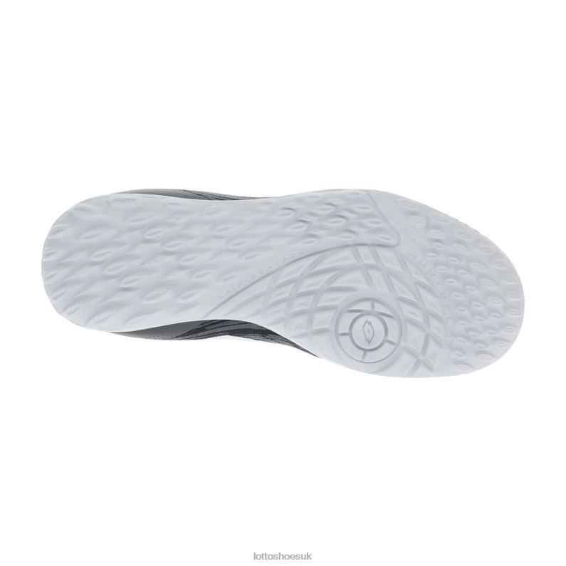 SOLISTA 700 III TF JR Kids 446TN1113 Shoes ALL BLACK/ALL WHITE/GRAVITY TITAN Lotto