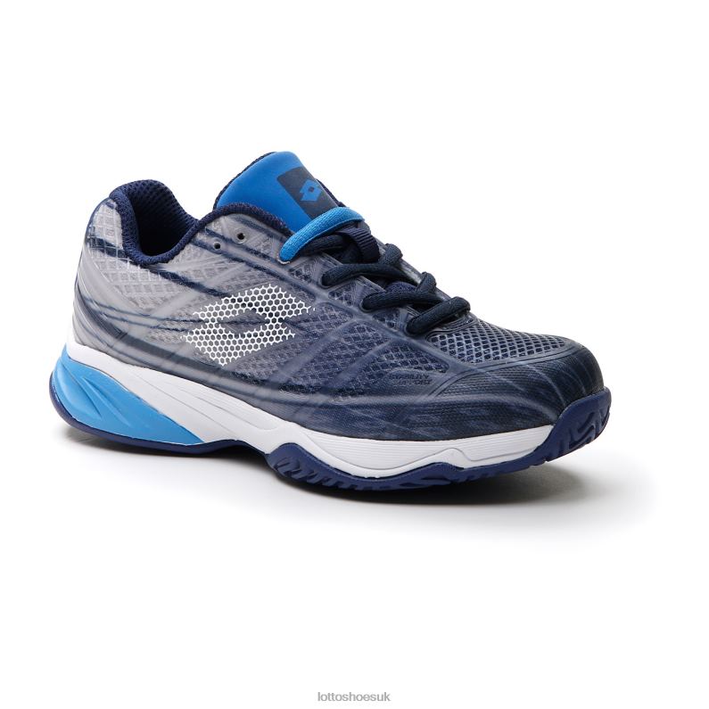 MIRAGE 300 ALR JR Kids 446TN1121 Shoes NAVY BLUE/ALL WHITE/LIGHT ATLANTIC Lotto