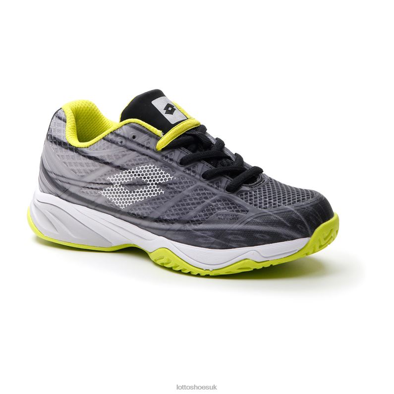 MIRAGE 300 ALR JR Kids 446TN1122 Shoes ALL BLACK/ALL WHITE/ACACIA GREEN Lotto