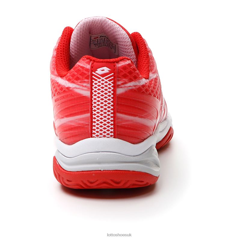 MIRAGE 300 ALR JR Kids 446TN1123 Shoes PINK CHERRY/ALL WHITE/RED POPPY Lotto