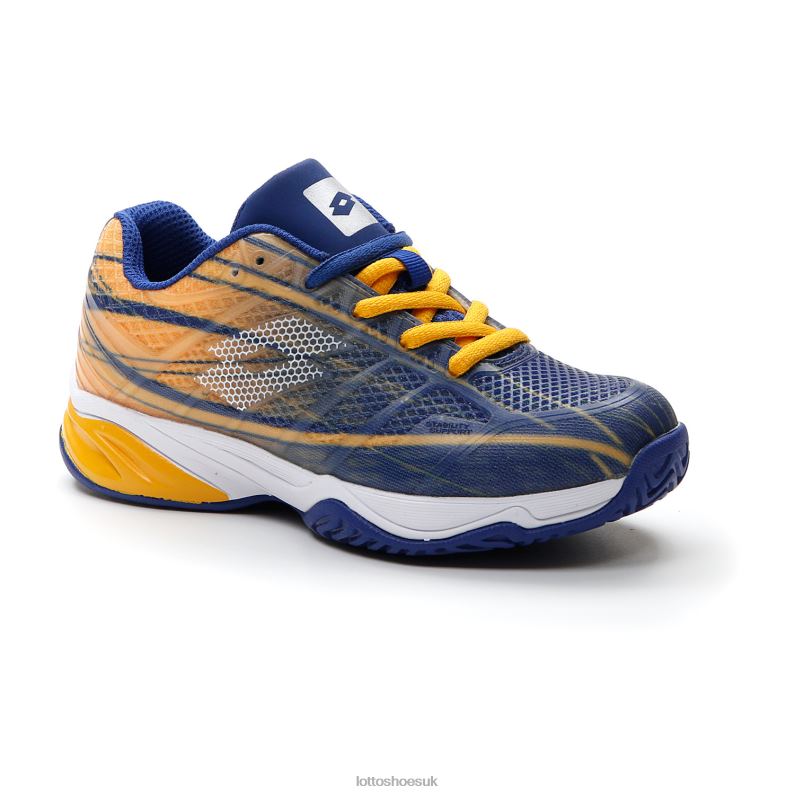 MIRAGE 300 ALR JR Kids 446TN1124 Shoes SODALITE BLUE/ALL WHITE/SAFFRON Lotto