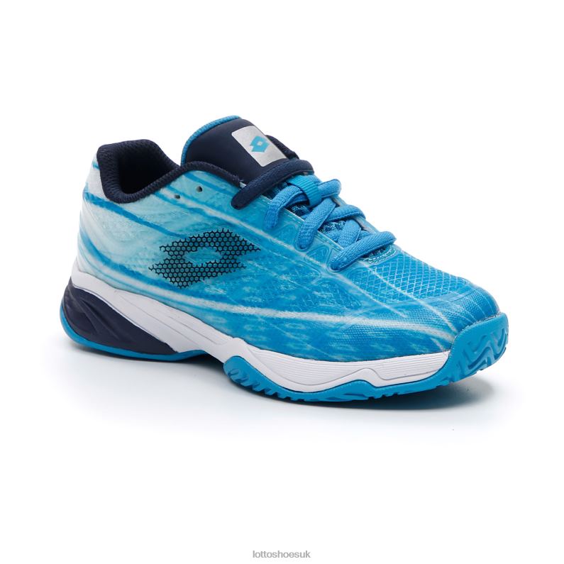 MIRAGE 300 ALR JR Kids 446TN1126 Shoes BLUE BAY/NAVY BLUE/ALL WHITE Lotto