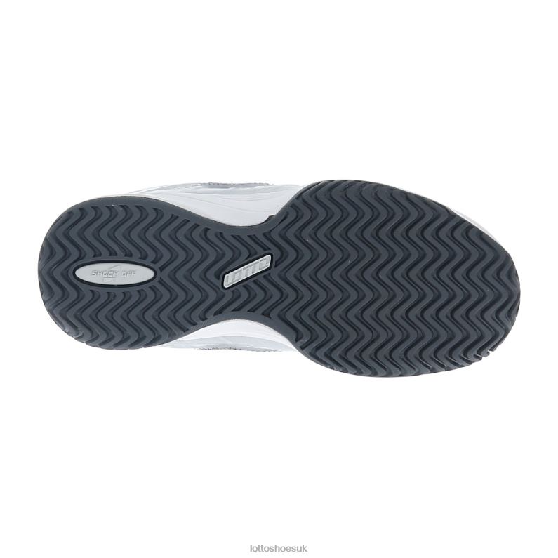 MIRAGE 300 ALR JR Kids 446TN1127 Shoes ALL WHITE/ASPHALT/VAPOR GRAY Lotto