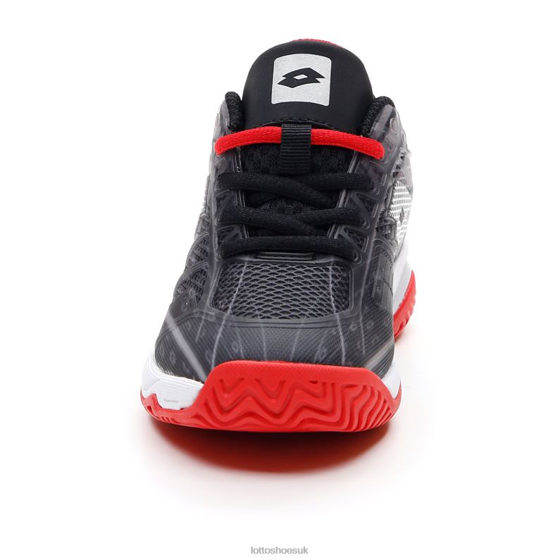 MIRAGE 300 ALR JR Kids 446TN1128 Shoes ALL BLACK/ALL WHITE/FLAME RED Lotto