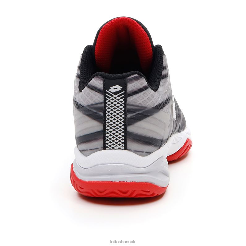 MIRAGE 300 ALR JR Kids 446TN1128 Shoes ALL BLACK/ALL WHITE/FLAME RED Lotto