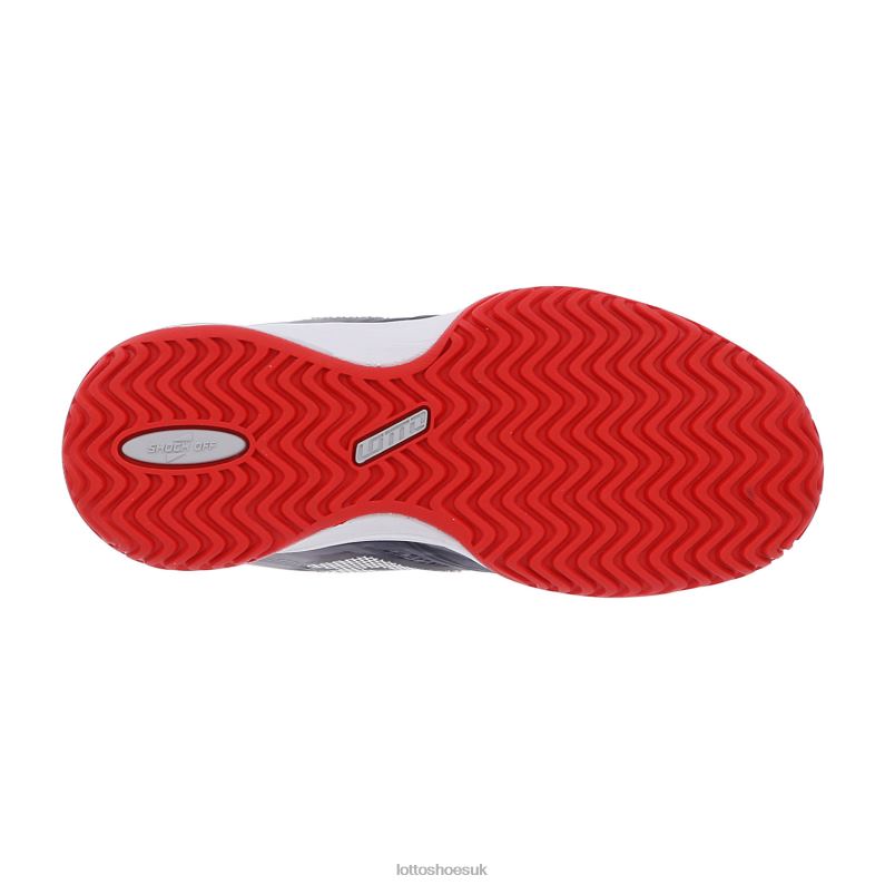 MIRAGE 300 ALR JR Kids 446TN1128 Shoes ALL BLACK/ALL WHITE/FLAME RED Lotto