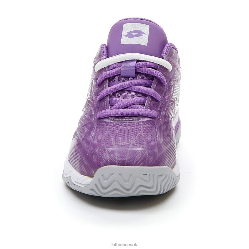 MIRAGE 300 ALR JR Kids 446TN1131 Shoes BELLFLOWER/ALL WHITE/SILVER METAL 2 Lotto