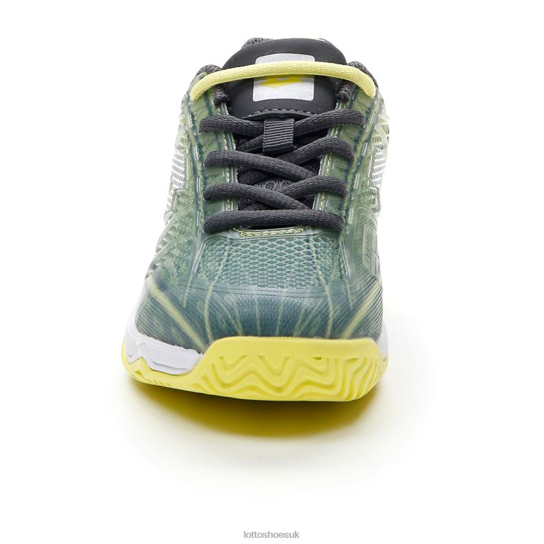 MIRAGE 300 ALR JR Kids 446TN1132 Shoes ASPHALT/ALL WHITE/YELLOW NEON Lotto