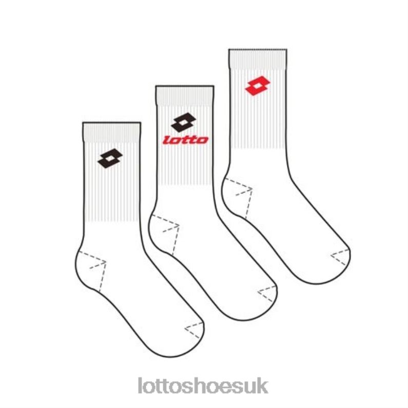 SOCK QUARTER - PK3 Man 446TN662 Accessoris BRILLIANT WHITE Lotto