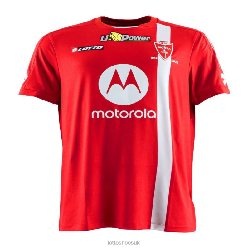AC Monza Home 22/23 Authentic Man 446TN640 Apparel FLAME RED Lotto
