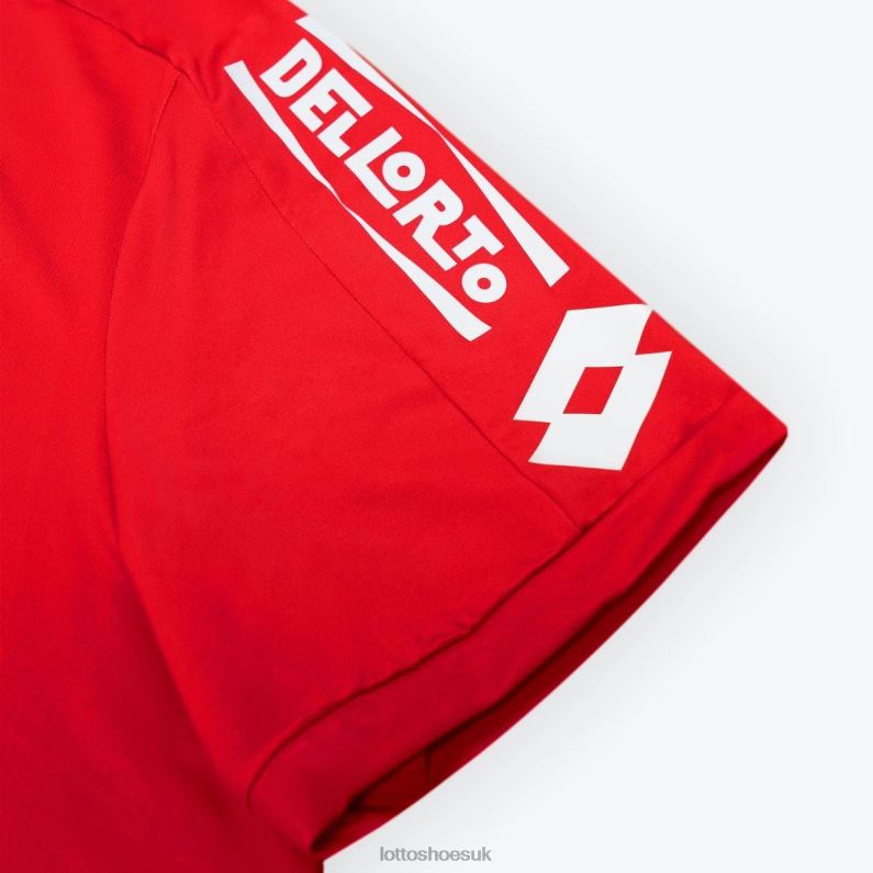 AC Monza Home 22/23 Authentic Man 446TN640 Apparel FLAME RED Lotto