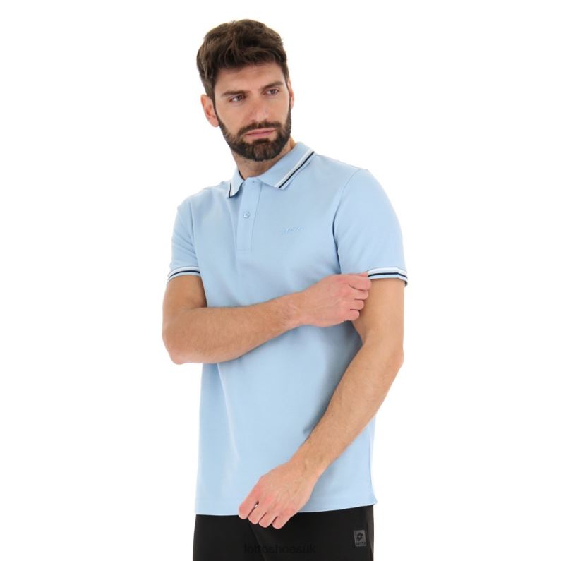 POLO CLASSICA Man 446TN561 Apparel AIRY BLUE/BRIGHT WHITE Lotto