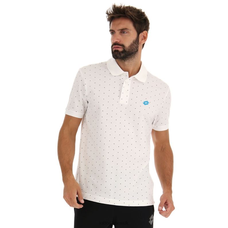 POLO ELBA II PQ Man 446TN580 Apparel BRIGHT WHITE Lotto