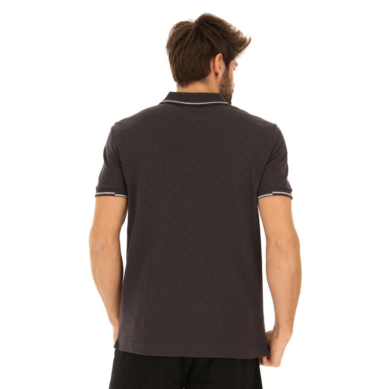POLO ELBA Man 446TN569 Apparel EBONY/COOL GRAY 6C Lotto