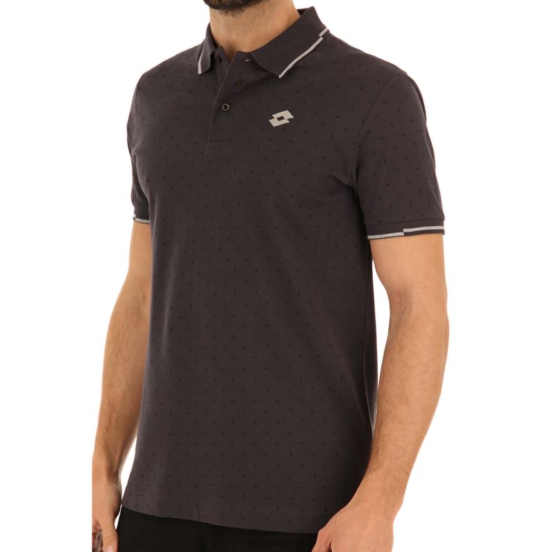 POLO ELBA Man 446TN569 Apparel EBONY/COOL GRAY 6C Lotto