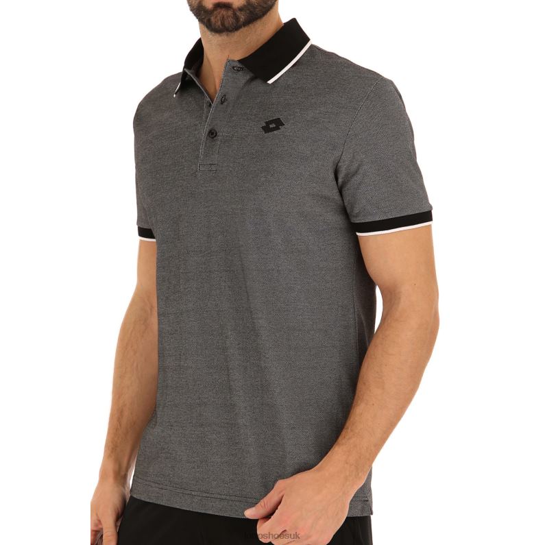 POLO FIRENZE PQ Man 446TN563 Apparel ALL BLACK Lotto