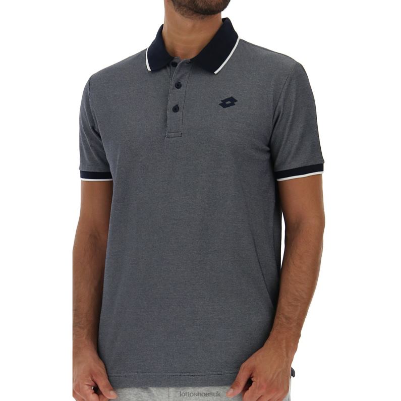 POLO FIRENZE PQ Man 446TN575 Apparel NAVY BLUE/BRILLIANT WHITE Lotto