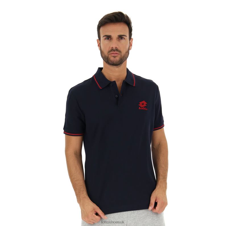 POLO LIPARI PQ Man 446TN573 Apparel NAVY BLUE Lotto