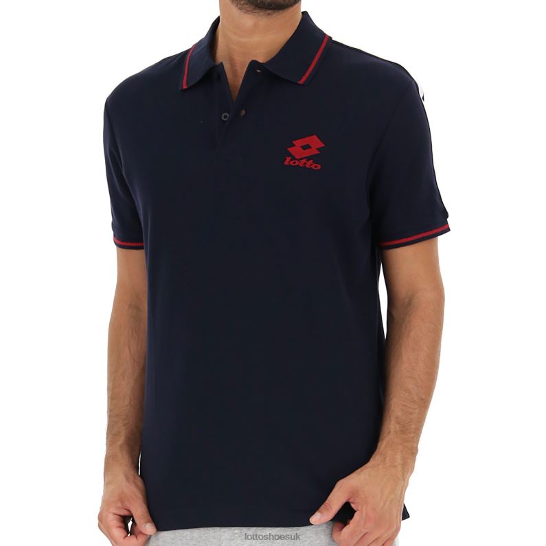 POLO LIPARI PQ Man 446TN573 Apparel NAVY BLUE Lotto