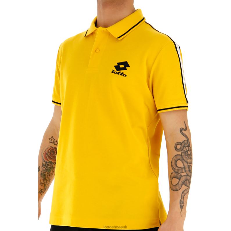 POLO LIPARI PQ Man 446TN574 Apparel OLD GOLD Lotto