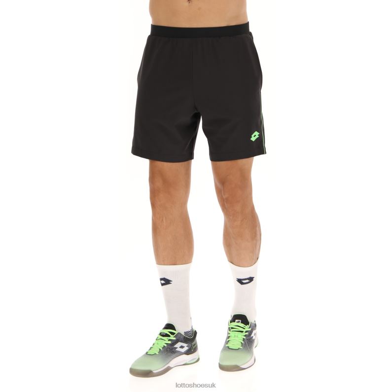 SUPERRAPIDA V SHORT Man 446TN624 Apparel ALL BLACK/GREEN APPLE NEO Lotto