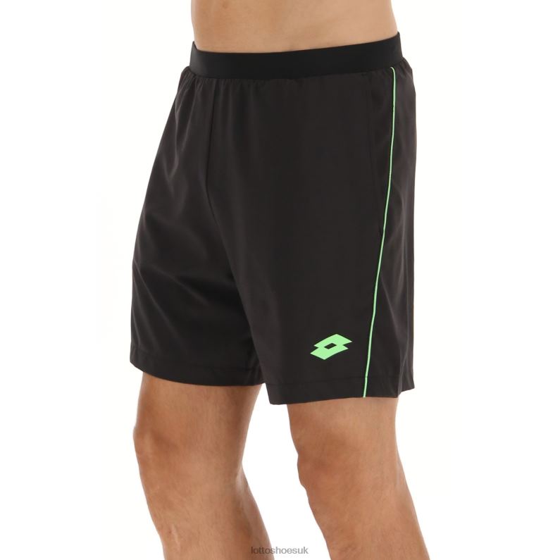 SUPERRAPIDA V SHORT Man 446TN624 Apparel ALL BLACK/GREEN APPLE NEO Lotto