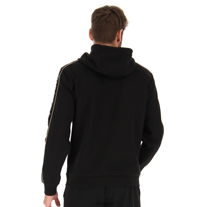 ATHLETICA CLASSIC IV SWEAT HD PL Man 446TN289 Apparel ALL BLACK Lotto